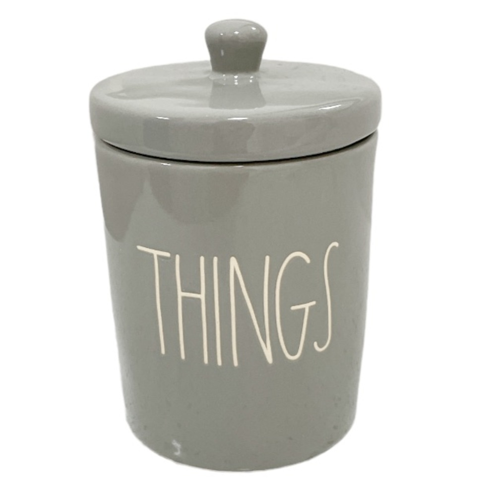 NEW Rae Dunn THINGS Jar with Lid